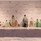 The Future is Ash of the Past, Glass Bottles, Mineral Color, Acrylic Paint, Oil Paint, Wooden Frame, Variable Sizes, 2011